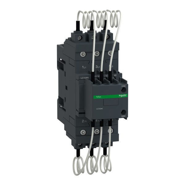 LC1DPKM7 Capacitor contactor, TeSys D, 30 kVAR at 400 V 50 Hz, coil 220 V AC 50 60 Hz Schneider Electric lc1dpkm7 image 1500x