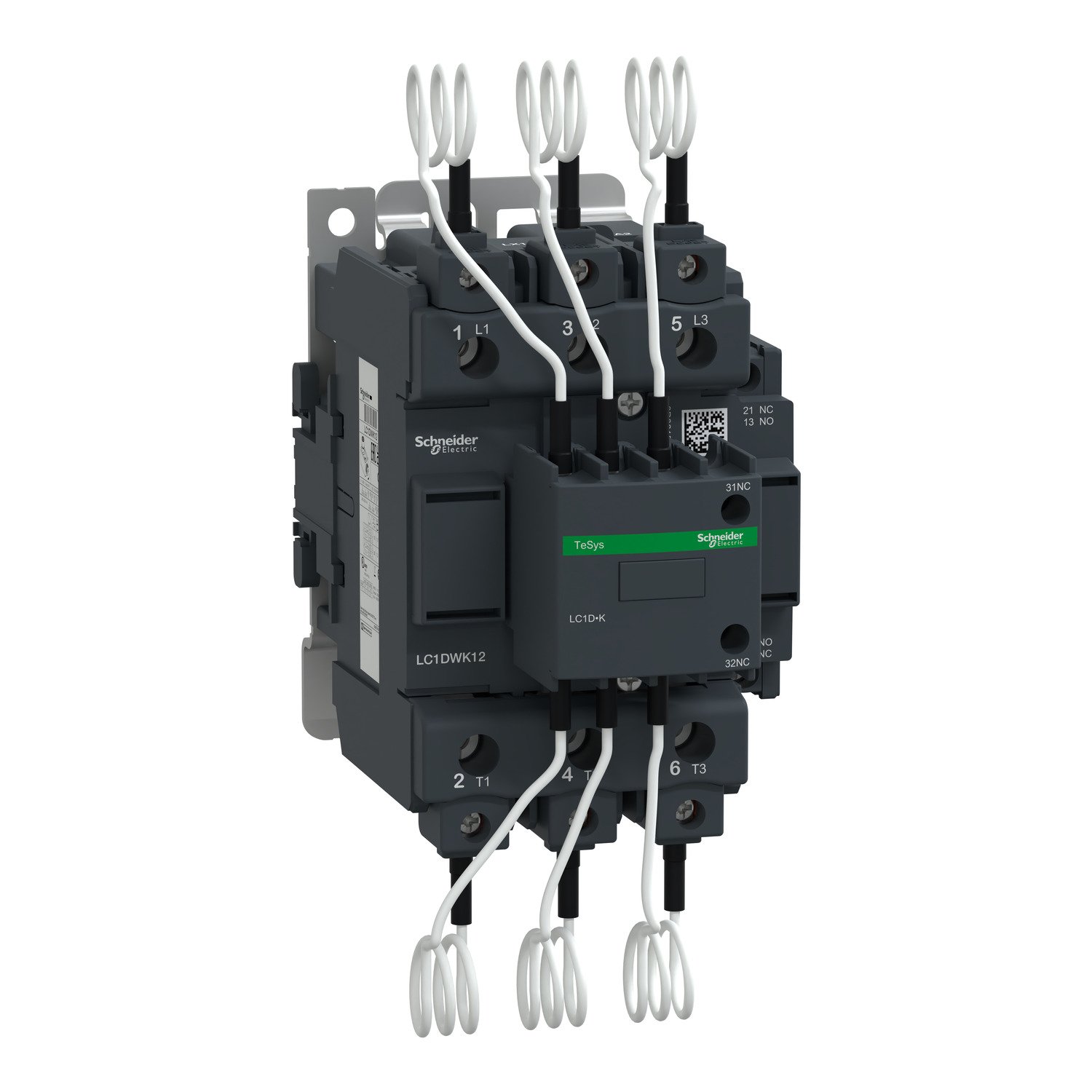 LC1DWK12M7_Image_1500x1500 LC1DWK12M7 Capacitor contactor, TeSys D, 63 kVAR at 400 V 50 Hz, coil 220 V AC 50 60 Hz Schneider Electric lc1dwk12m7 image 1