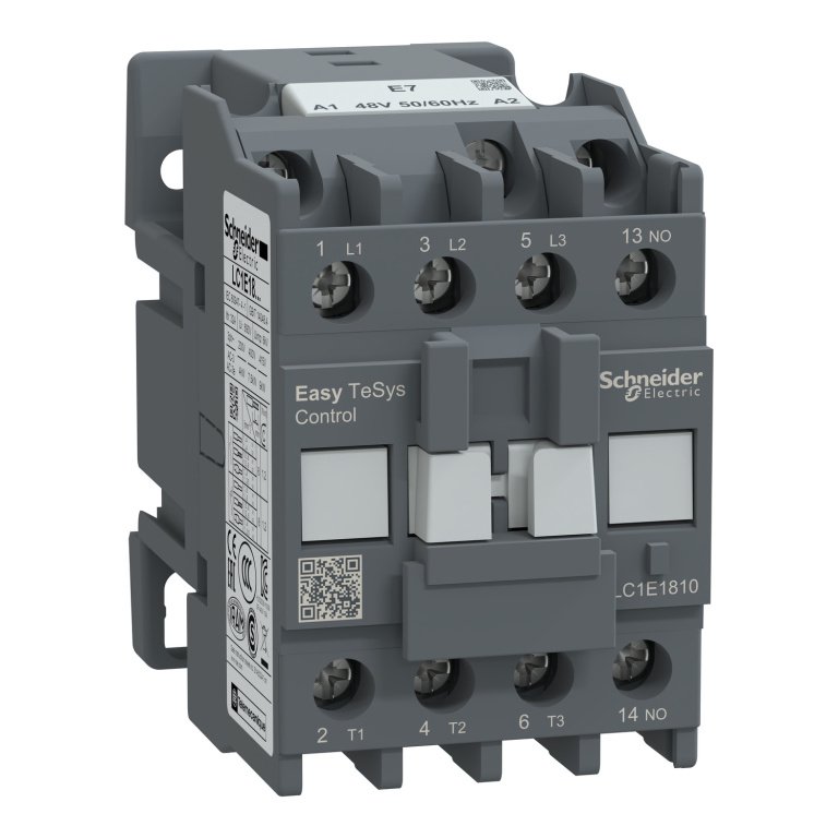 LC1E1810E7 Easy TeSys contactor 3P 3 NO AC-3 lc1e1810e7 image 1500x1500