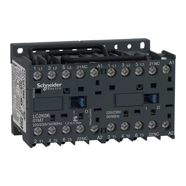 LC2K0601B7 TeSys K reversing contactor 3P AC-3 lc2k0601m7 image 1500x1500