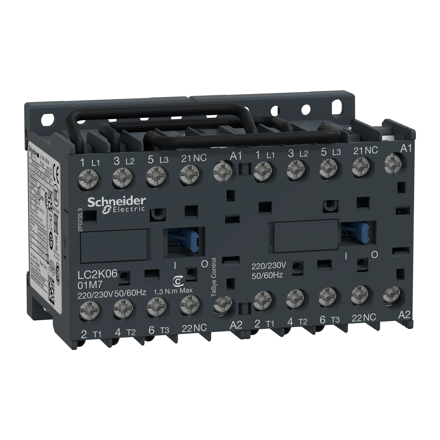 LC2K0601M7_Image_1500x1500 LC2K0601B7 TeSys K reversing contactor 3P AC-3 lc2k0601m7 image 1500x1500