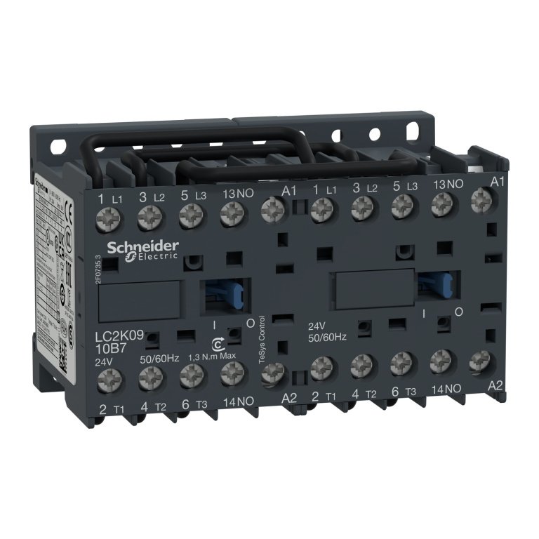 LC2K0910E7 TeSys K reversing contactor 3P AC-3 lc2k0910b7 image 1500x1500