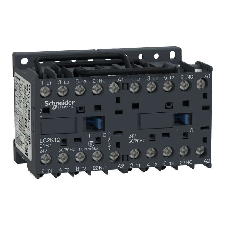 LC2K1201B7 TeSys K reversing contactor 3P AC-3 lc2k1201b7 image 1500x1500