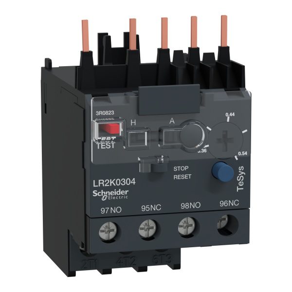 LR2K0304 TeSys K differential thermal overload relays 0.36 0.54 A class 10A Schneider Electric lr2k0304 image 1500x1500