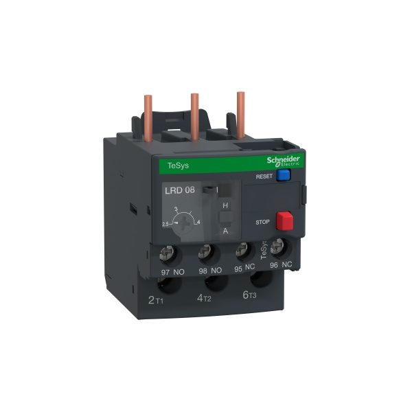 LRD08 TeSys LRD thermal overload relays 2.5 4 A class 10A Schneider Electric lrd08 image web