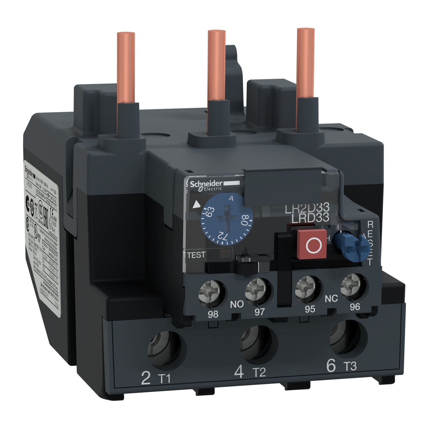 LRD3363_Image_1500x1500 LRD3363 TeSys LRD thermal overload relays 63 80 A class 10A Schneider Electric lrd3363 image 1500x1500
