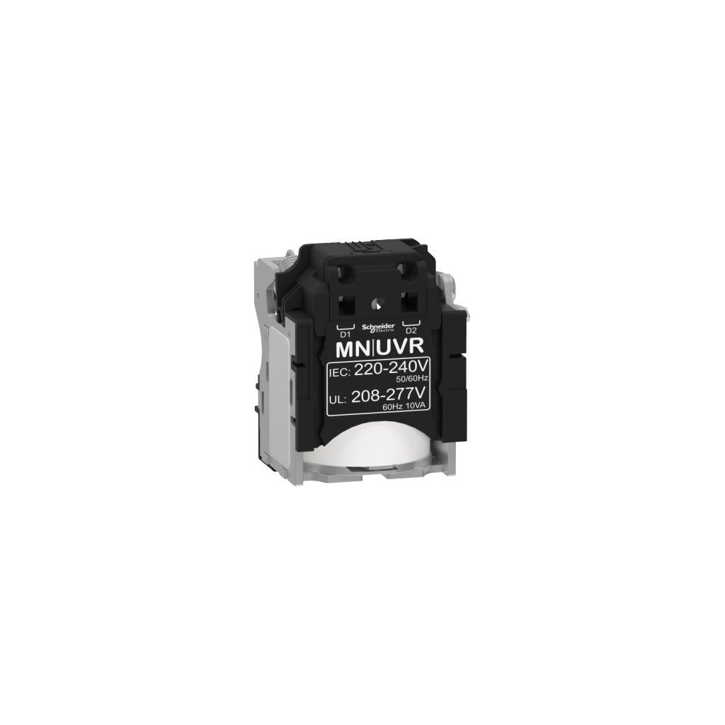 LV429407 MN undervoltage release, Compact NSX, PowerPact Multistandard, EasyPact CVS, rated voltage 220 to 240 VAC 50 60 Hz,