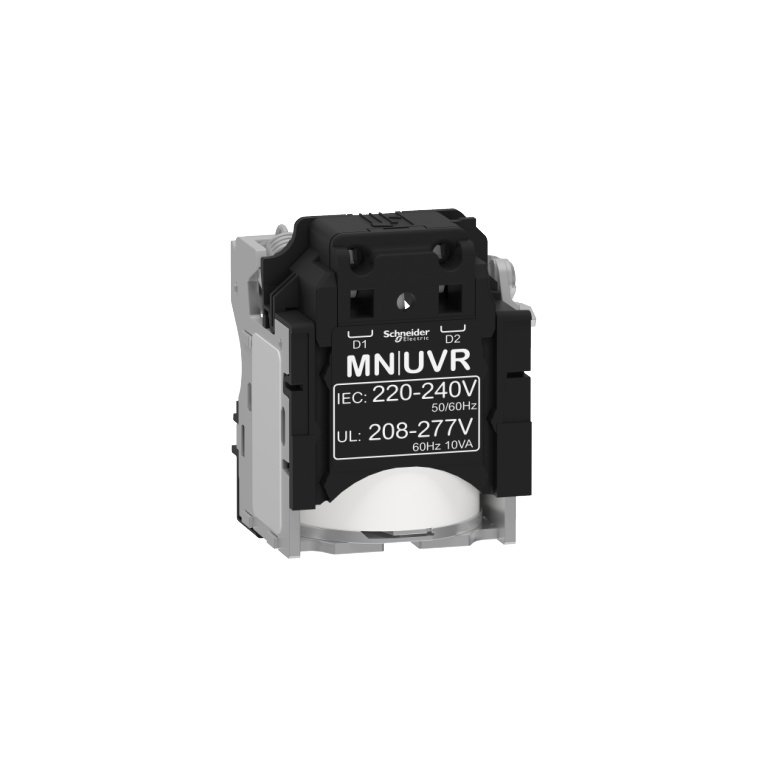 LV429407 MN undervoltage release, Compact NSX, PowerPact Multistandard, EasyPact CVS, rated voltage 220 to 240 VAC 50 60 Hz,