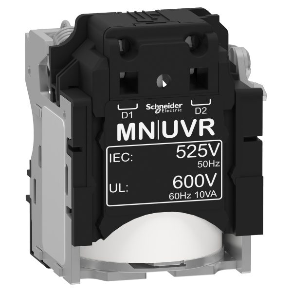 LV429409 MN undervoltage release, Compact NSX, PowerPact Multistandard, EasyPact CVS, rated voltage 525 VAC 50 Hz, 600 VAC 60