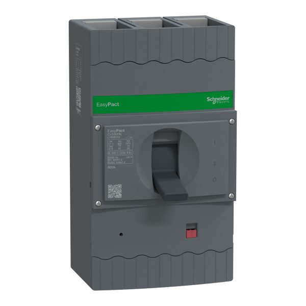 LV508232 circuit breaker, EasyPact CVS800N, 50kA at 415VAC, ETS 6.3, 800A, 3P 3d Schneider Electric lv508232 image 1500x1500