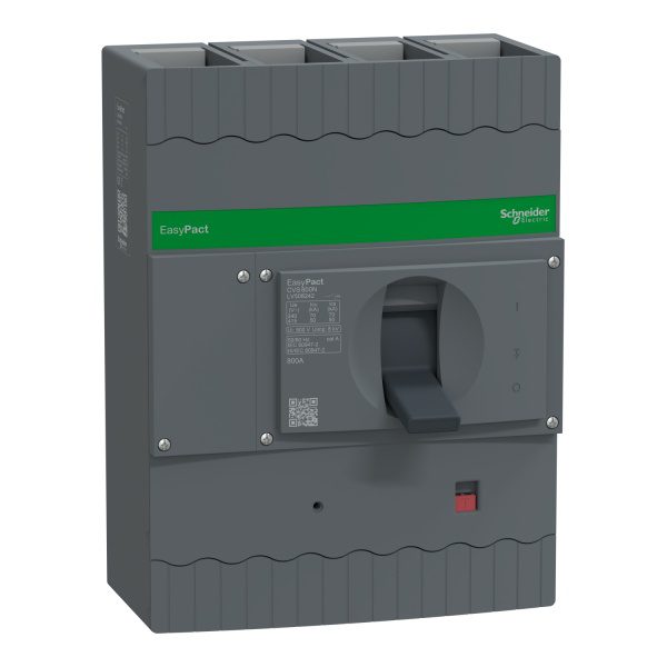LV508242 circuit breaker, EasyPact CVS800N, 50kA at 415VAC, ETS 6.3, 800A, 4P 3d Schneider Electric lv508242 image 1500x1500
