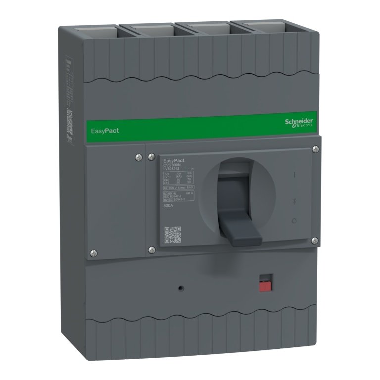 LV508242 circuit breaker, EasyPact CVS800N, 50kA at 415VAC, ETS 6.3, 800A, 4P 3d Schneider Electric lv508242 image 1500x1500