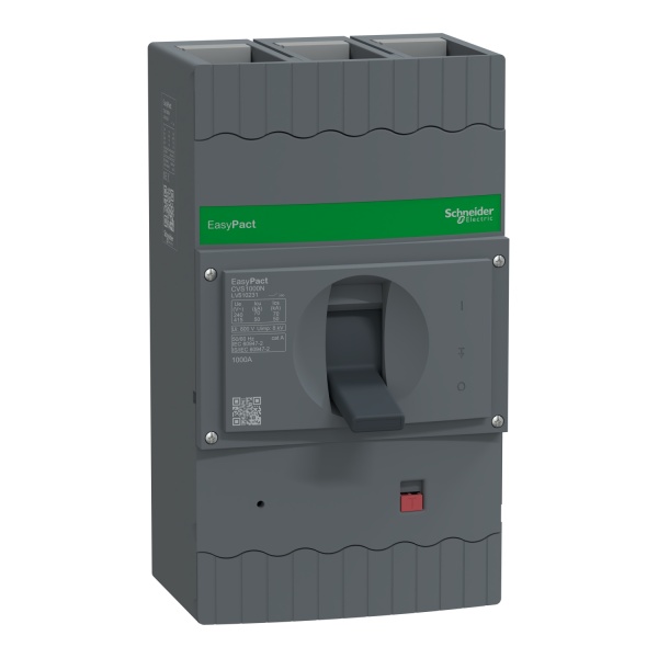 LV510231 circuit breaker, EasyPact CVS1000N, 50kA at 415VAC, ETS 2.3, 1000A, 3P 3d Schneider Electric lv510231 image 1500x150