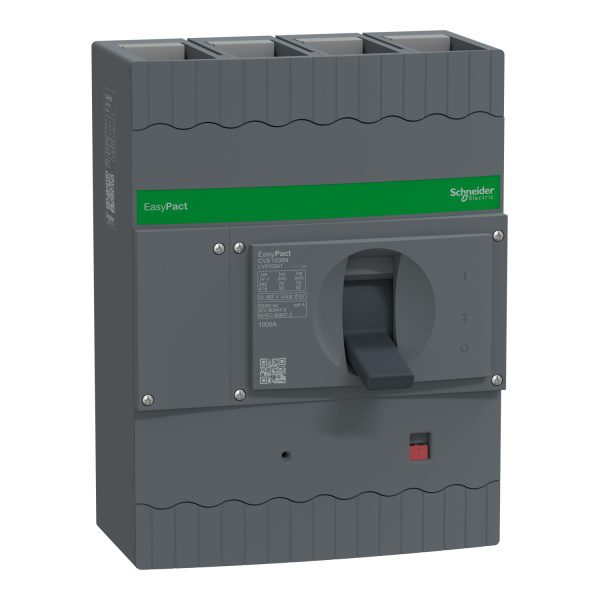 LV510241 circuit breaker, EasyPact CVS1000N, 50kA at 415VAC, ETS 2.3, 1000A, 4P 3d Schneider Electric lv510241 image 1500x150
