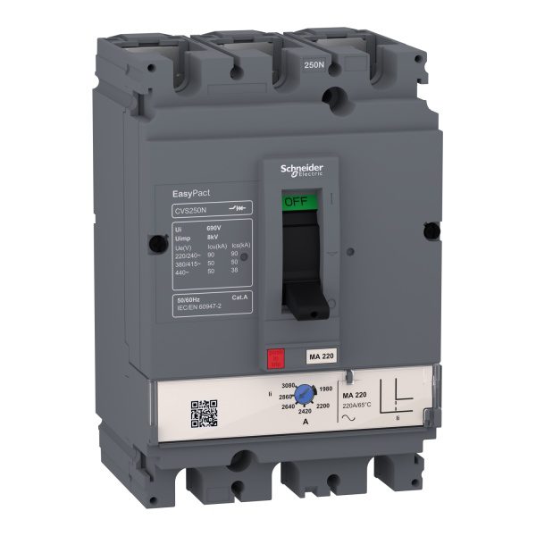 LV516451 Easypact CVS CVS160N circuit breaker 3P 3d Schneider Electric lv525442 2023 image 1500x1500