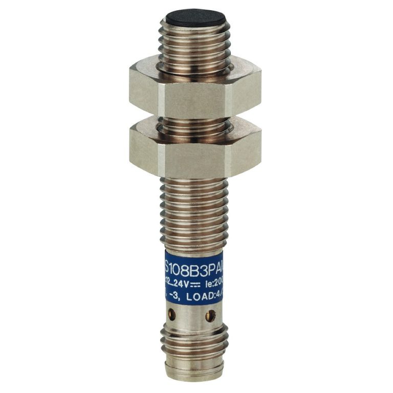 XS108B3PAM8 Inductive sensor XS1 M8, L42.5mm, stainless, Sn2.5mm, 12.24VDC, M8 Telemecanique Sensors md3012 1500x1500