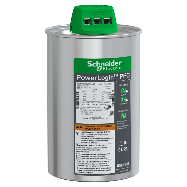 MEHVCGSF331A52 MPP gas heavy duty capacitor 3PH 33.1kVar 525V 50 Hz Schneider Electric mehvchdy377a52 image 1500x1500