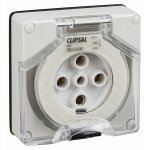 56SO540LE-GY Clipsal 56 Series, Socket Outlet Surface 5 PIN Round 40A Less Enclosure Schneider Electric oda56so540le gy 1500x