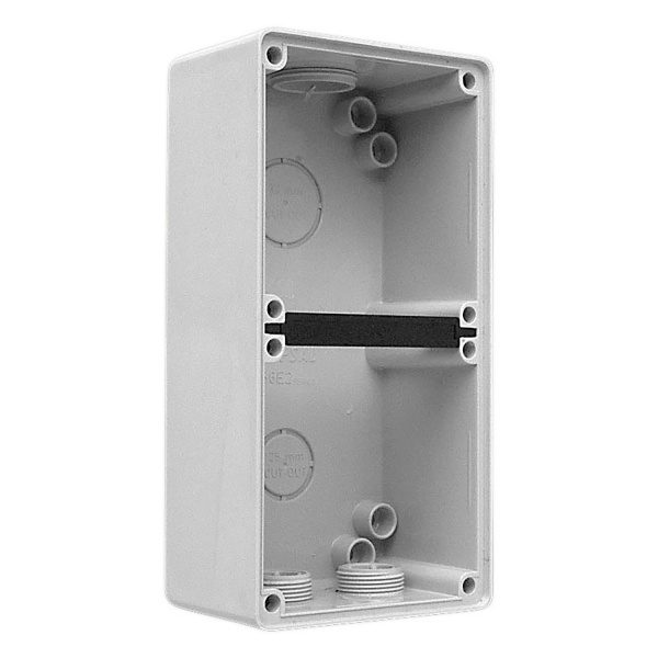 56E2-GY 56 Series Enclosure, 2-Gang, 1x25mm 1x32mm Conduit Entry, Grey Schneider Electric odac0000812 1500x1500