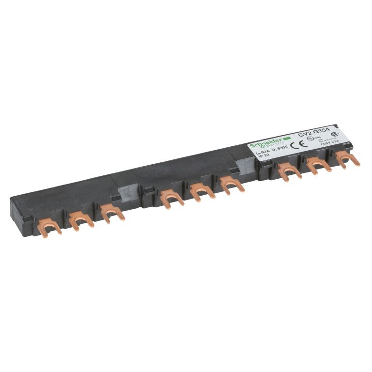 GV2G354 Linergy FT Comb busbar 63 A 3 tap-offs 54 mm pitch Schneider Electric odagv2g354 1500x1500