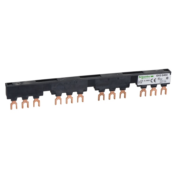 GV2G454 Linergy FT Comb busbar 63 A 4 tap-offs 54 mm pitch Schneider Electric odagv2g454 1500x1500
