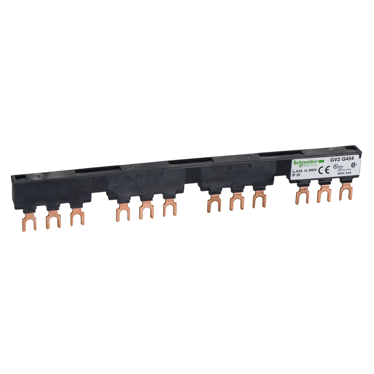 ODAGV2G454_1500x1500 GV2G454 Linergy FT Comb busbar 63 A 4 tap-offs 54 mm pitch Schneider Electric odagv2g454 1500x1500