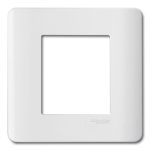 IN8402C Cover frame, ZENcelo, with fixing frame, 2 module, white Schneider Electric odain8402c 1500x1500
