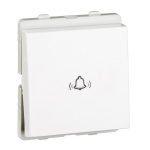 P1025 Bell press switch, Livia, 10A, 2 module, IP2X, white Schneider Electric odap1025 bis 1500x1500