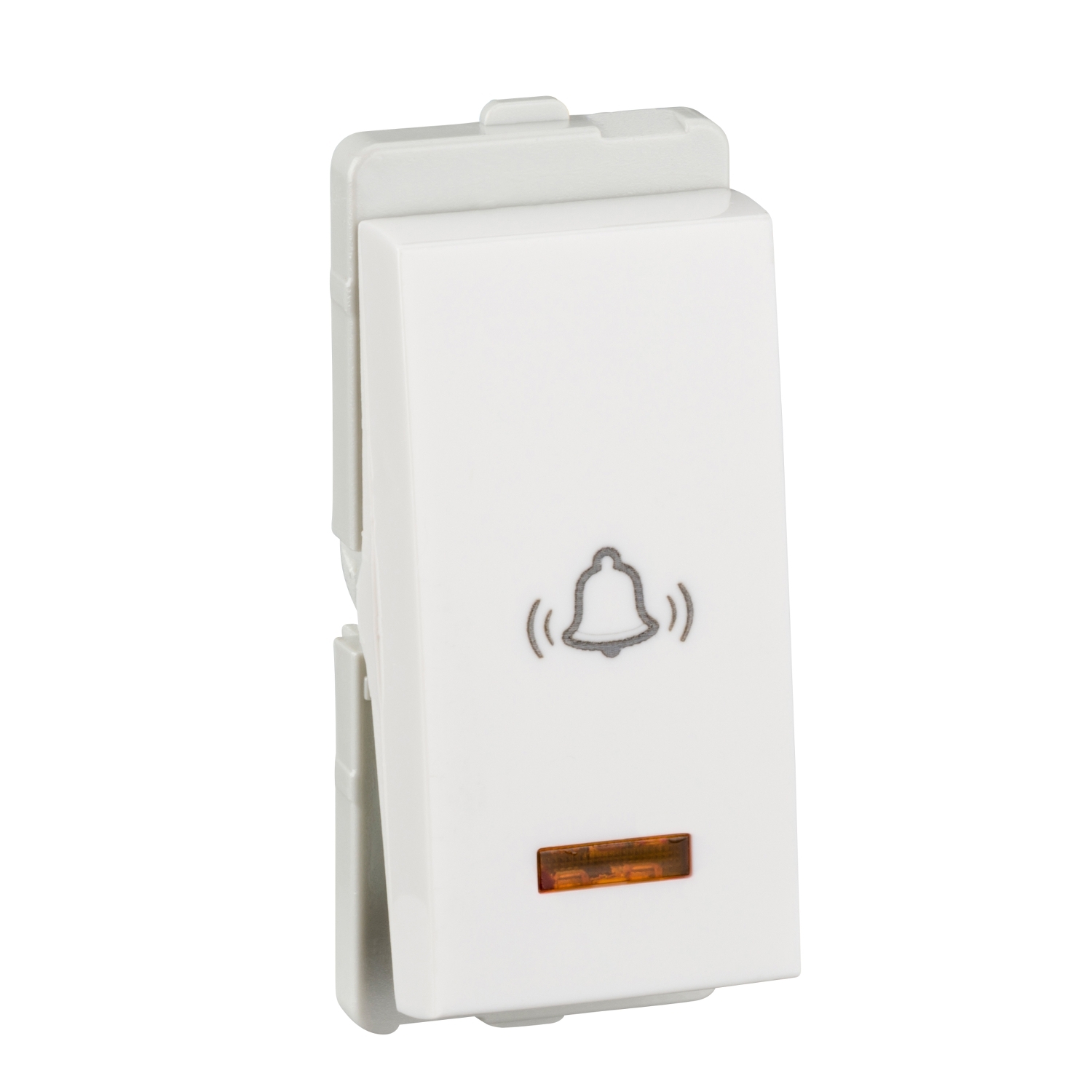ODAP1085_1500x1500 P1085 Bell press switch, Livia, 10A, 1 module, with indicator, IP2X, white Schneider Electric odap1085 1500x1500