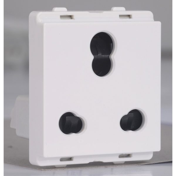 P2106 Socket-outlet, Livia, 2P E, 6 16A, with shutter, white Schneider Electric odap2106 1500x1500