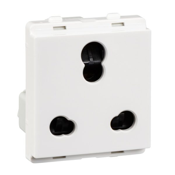 P2207 Socket-outlet, Livia, 2P E, 10 25A, with shutter, white Schneider Electric odap2207 1500x1500