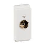 P4500 TV socket, Livia, coaxial, clip-in, 1 module, white Schneider Electric odap4500 bis 1500x1500