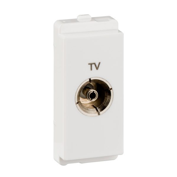 P4500 TV socket, Livia, coaxial, clip-in, 1 module, white Schneider Electric odap4500 bis 1500x1500