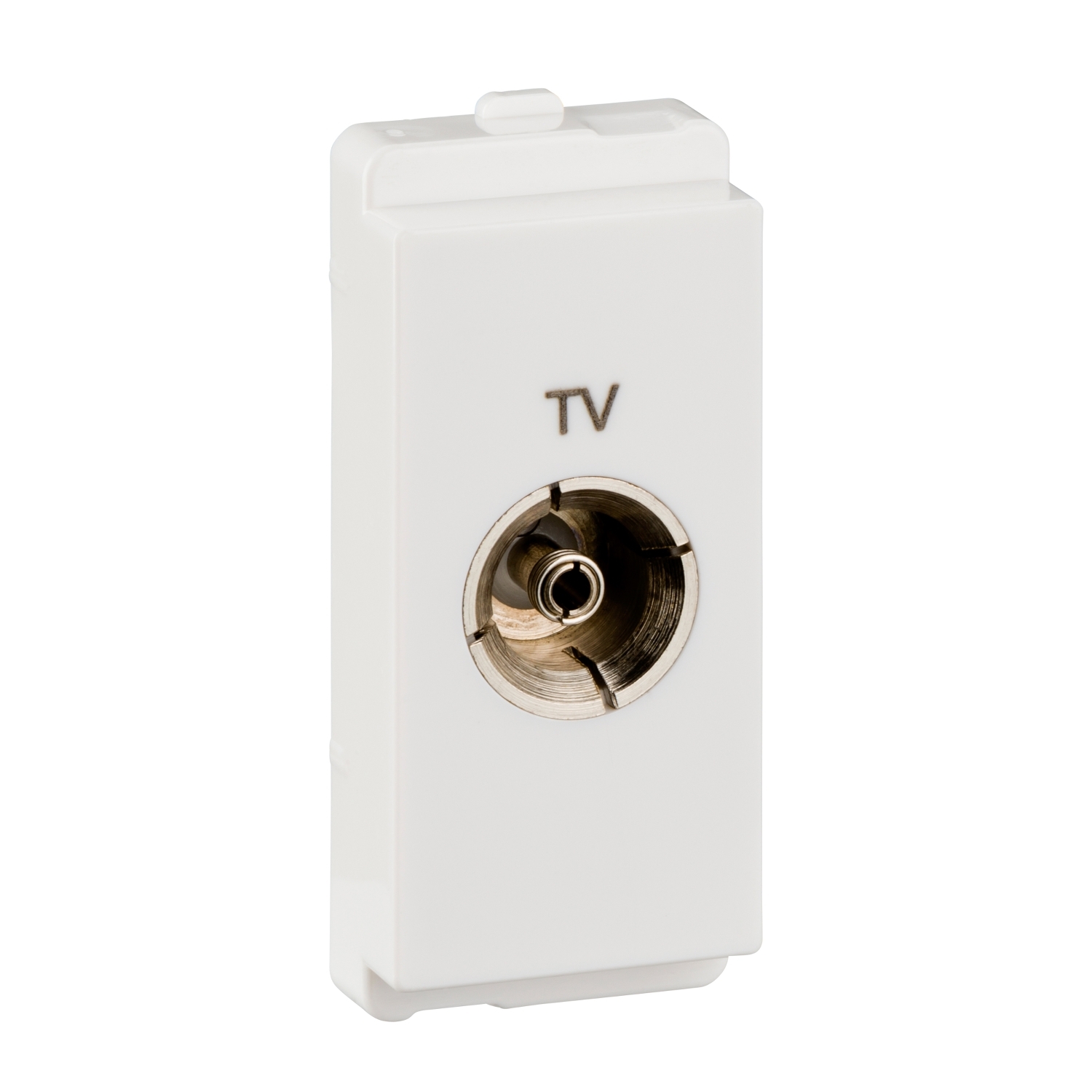 ODAP4500-bis_1500x1500 P4500 TV socket, Livia, coaxial, clip-in, 1 module, white Schneider Electric odap4500 bis 1500x1500