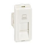P4045 Data socket, Livia, Cat 5e RJ45, with shutter, white Schneider Electric p4045 iop def wd 1500x1500