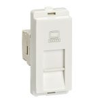 P4046 Data socket, Livia, Cat 6 RJ45, with shutter, white Schneider Electric p4046 iop def wd 1500x1500
