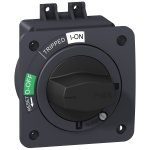 EZAROTDS direct rotary handle, EasyPact EZC100, EasyPact CVS100BS, black handle, black front plate Schneider Electric pb10186