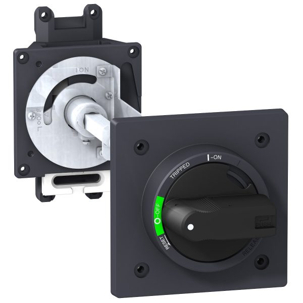 EZEROTE Rotary handle for EZC250, EZCV250 black hdl black front plate extended mtg Schneider Electric pb101882 1500x1500
