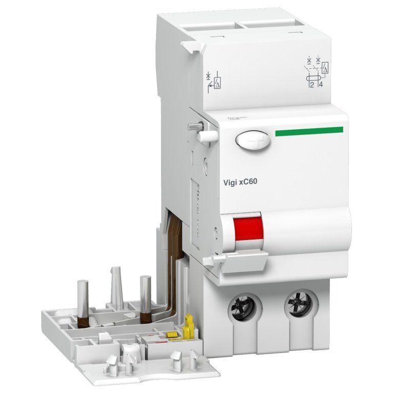 A9N26611 VIGI XC60- earth leakage add-on block 2P 63A AC 30MA Schneider Electric pb110820 1500x1500