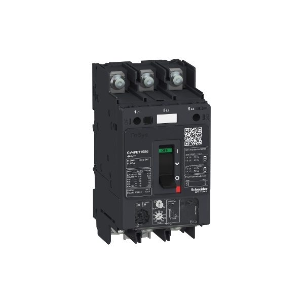 GV4PE115N6 Motor circuit breaker, TeSys GV4, 3P, 115A, Icu 50kA, thermal magnetic, lugs terminals Schneider Electric pb114915