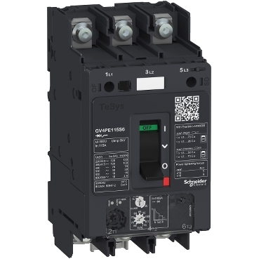 PB114915_web GV4PE115N6 Motor circuit breaker, TeSys GV4, 3P, 115A, Icu 50kA, thermal magnetic, lugs terminals Schneider Electric pb114915
