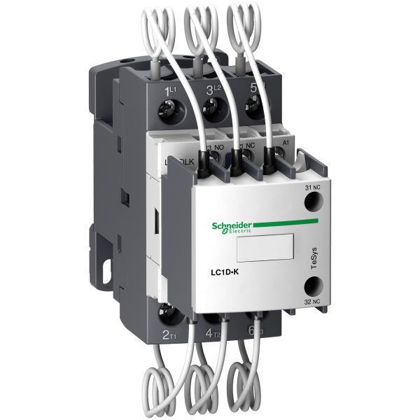 LC1DLKF7 Capacitor contactor, TeSys D, 20 kVAR at 400 V 50 Hz, coil 110 V AC 50 60 Hz Schneider Electric pb115165 1500x1500