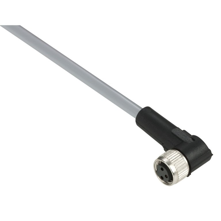 XZCPV0666L5 Pre wired connectors XZ, elbowed female, M8, 3 pins, cable PVC 5 m Telemecanique Sensors pf111909 1500x1500