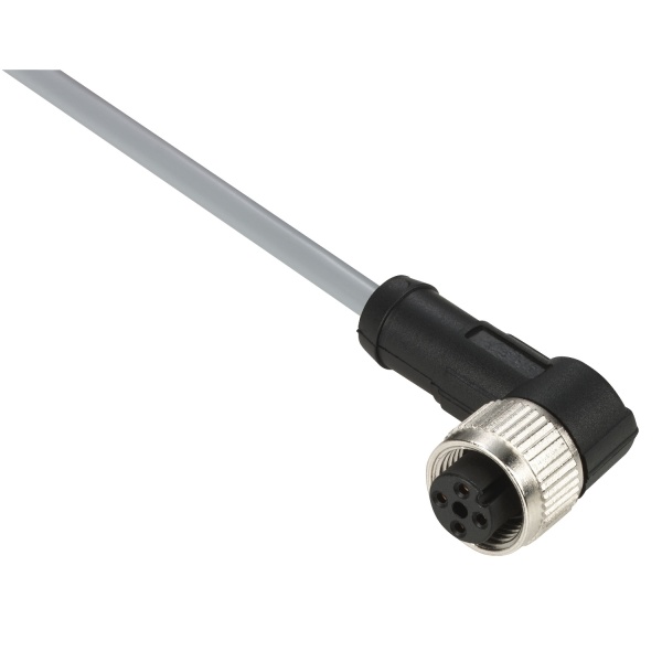XZCPV1241L10 Pre wired connectors XZ, elbowed female, M12, 4 pins, cable PVC 10 m Telemecanique Sensors pf111910 1500x1500