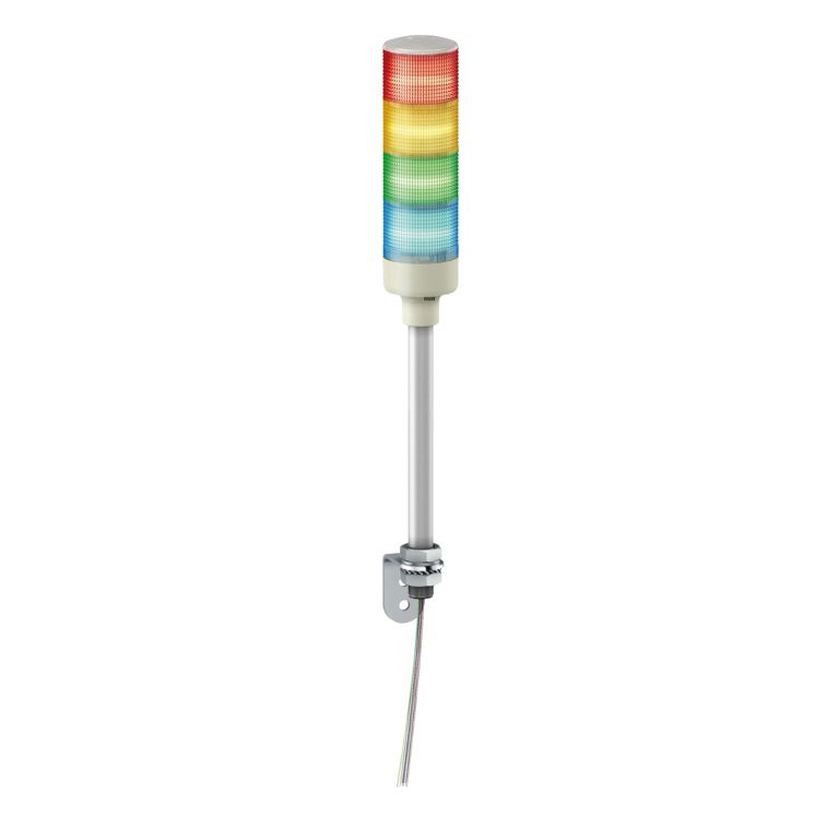 XVGB4S Tower Light RAGB 24V LED Based W. Buzzer Tube mounting with L bracke Schneider Electric pf140968 1500x1500