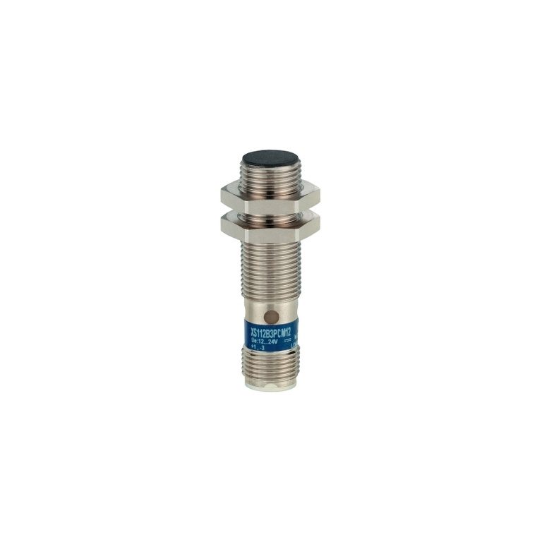 XS112B3PAM12 Inductive sensor XS1 M12, L50mm, brass, Sn4mm, 12.24VDC, M12 Telemecanique Sensors pf150201 web