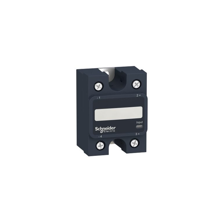 SSP1A150BDT Solid state panel mount relay, 50 A, zero voltage switching, thermal pad, input 3 32 V DC, output 24 300 V AC Sch