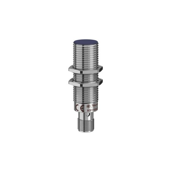 XS118BLPAM12 Inductive sensor XS1 M18, L64mm, brass, Sn5mm, 12.24VDC, M12 Telemecanique Sensors pf151725 web