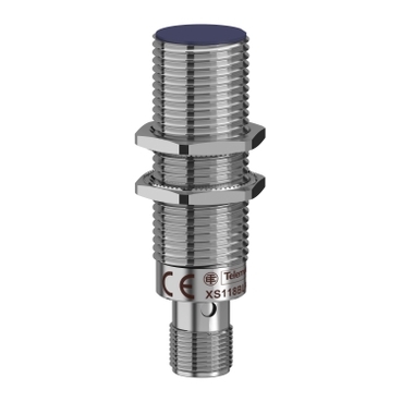 PF151725_web XS118BLPAM12 Inductive sensor XS1 M18, L64mm, brass, Sn5mm, 12.24VDC, M12 Telemecanique Sensors pf151725 web
