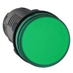 XB7EVM3LC round pilot light Ø 22 green integral LED 220 V AC screw clamp terminals Schneider Electric pf152401 web